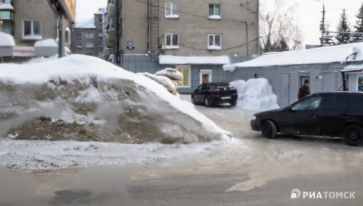 Томские магазины заплатят 380 тыс руб штрафов за плохую уборку снега