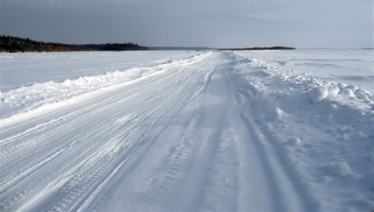 Первая в Томской области ледовая переправа открылась у деревни Ларино