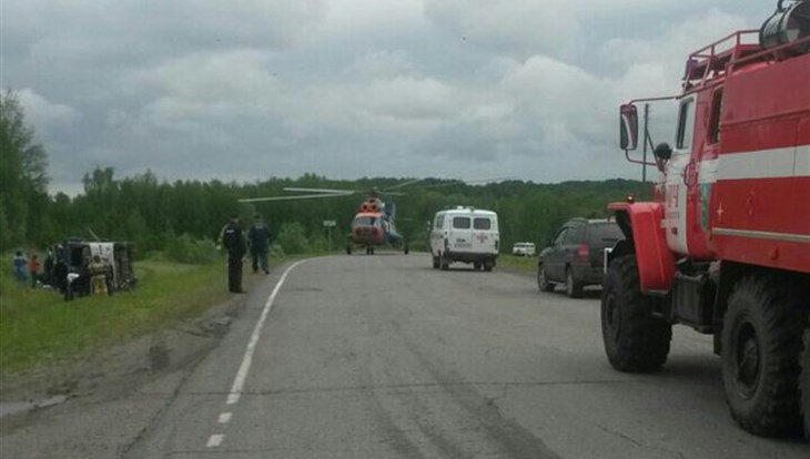 СК: 24 человека пострадали в ДТП с автобусом в Томской области