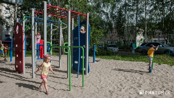 Первые в 2017г тренажеры для ГТО появились во дворах Томска