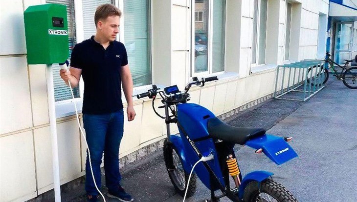 Tomsk residents created a sample of electrocycle and charger to it
