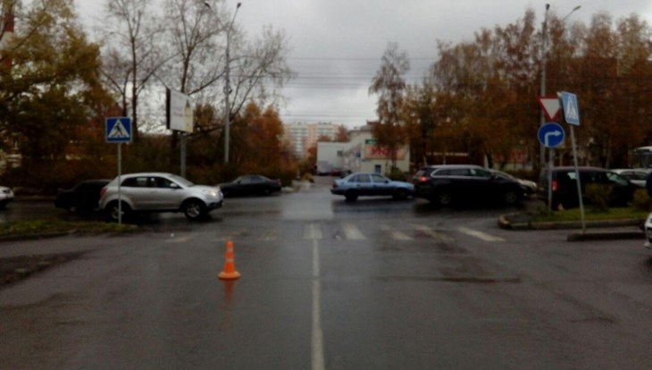 Honda сбила девочку-пешехода на зебре в Советском районе Томска