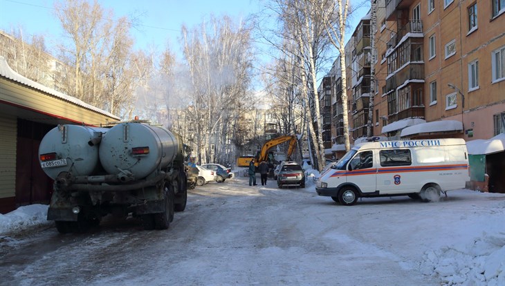 Томскводоканал устранил аварию на Каштаке,вода вернется через 2 часа