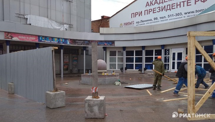 Фонтан-скамейка диаметром более 6 метров появится в центре Томска