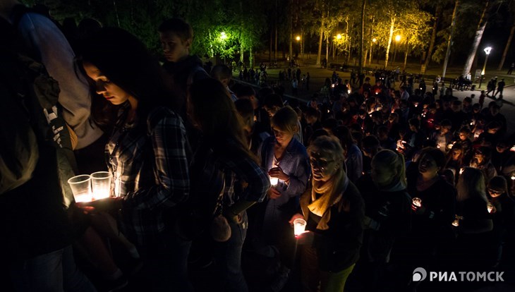 Более 2000 томичей зажгли свечи в память о Великой Отечественной войне