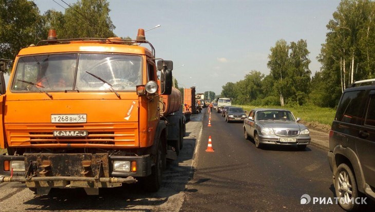 Подрядчик до конца недели завершит работы на трассе Томск – Богашево