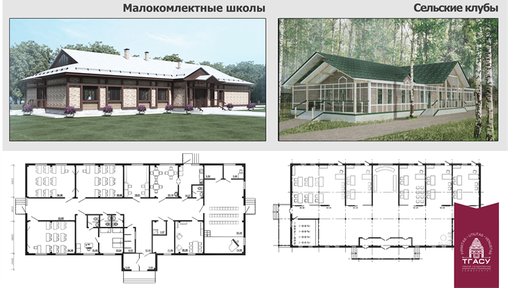 TSUAB architects designed school & medcenter by principle of thermos