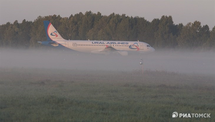 Томский аэропорт задерживает прилет и вылет рейсов из-за тумана